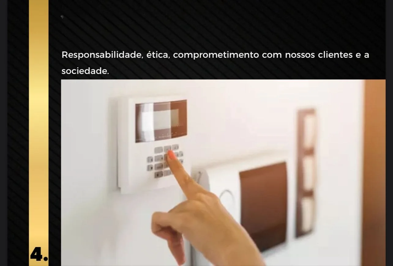 Teclado de alarme residencial