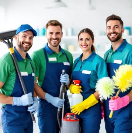 Equipe de serviços e manutenção